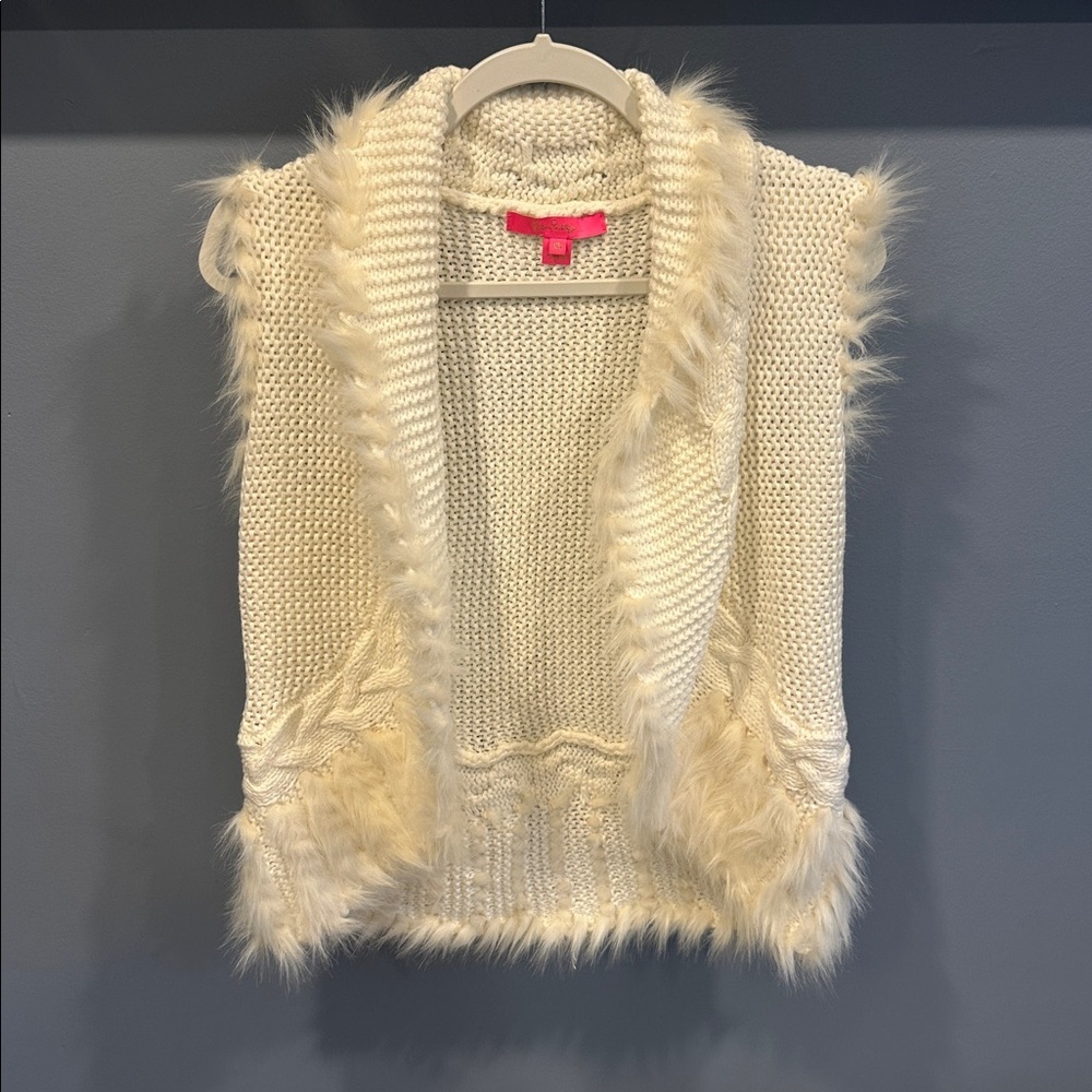Lilly Pulitzer Torini Sweater Vest SZ M Coconut
